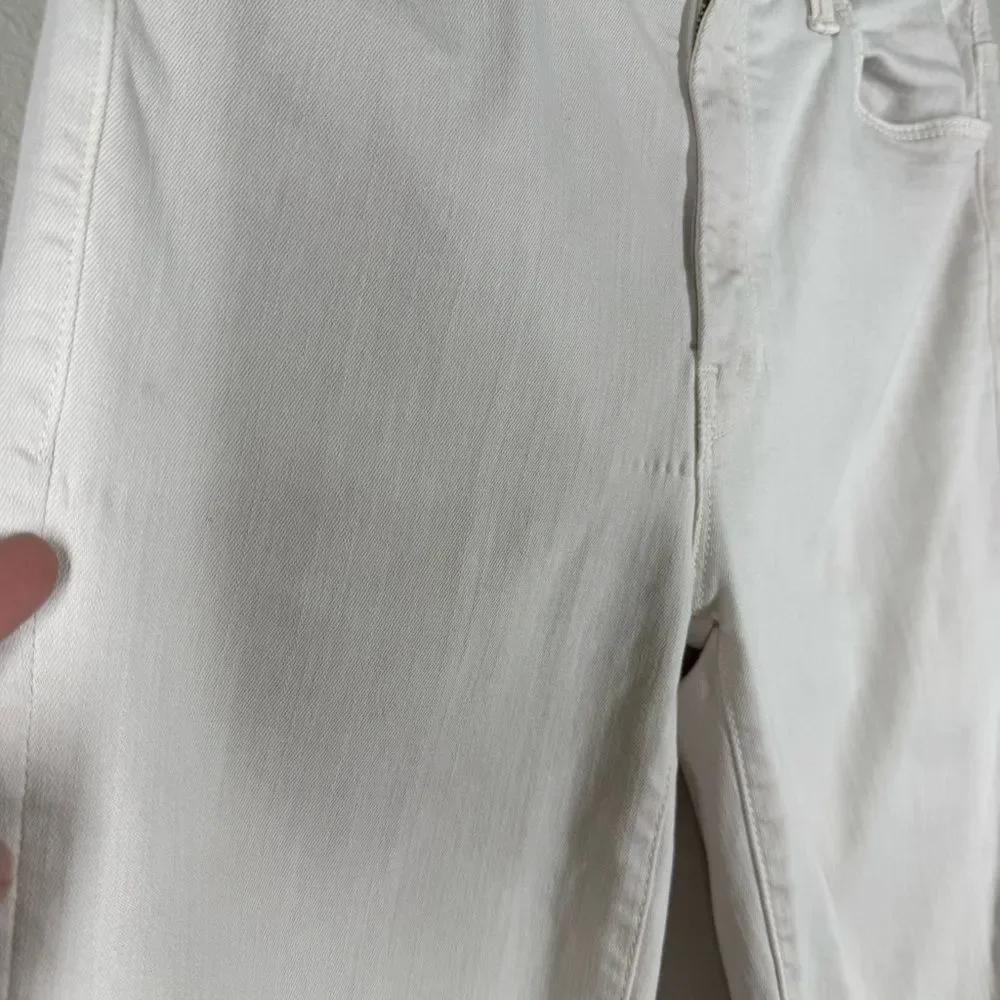 Mother High Waisted Looker Ankle Fray Pretty Just Strolled In The City Cream 27